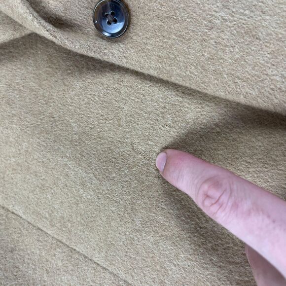 2000s camel hair sportcoat by Stafford, size 42L vintage brown blazer jacket - Picture 5 of 10